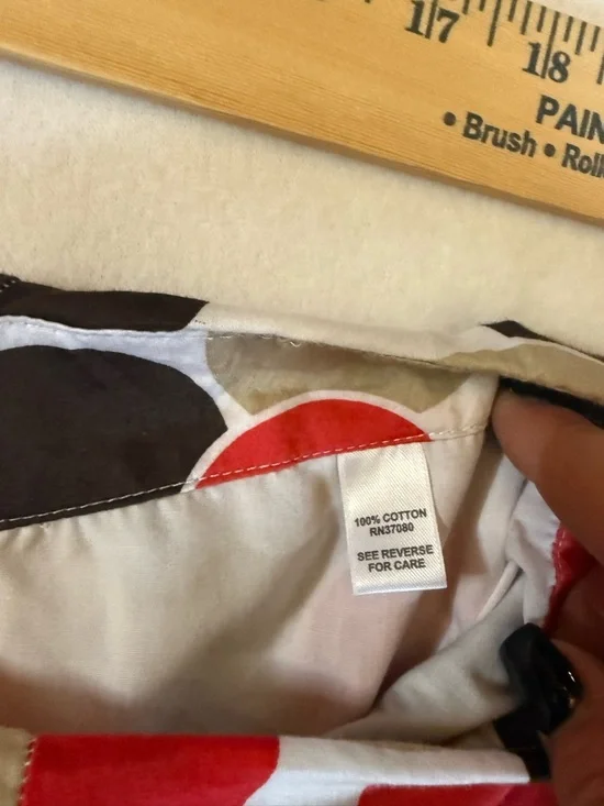 Cato Polka Dot A-Line Skirt - Red, Black & Cream size 22 2X - Picture 4 of 6